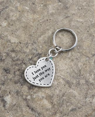 "Just The Way You Are" Keychain - Silver