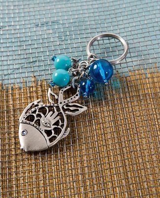 Fish Keychain - Turquoise