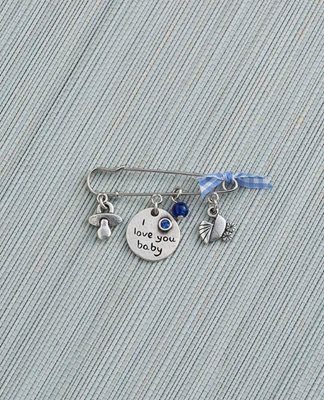 I Love You Baby - Pendant for Stroller - Blue