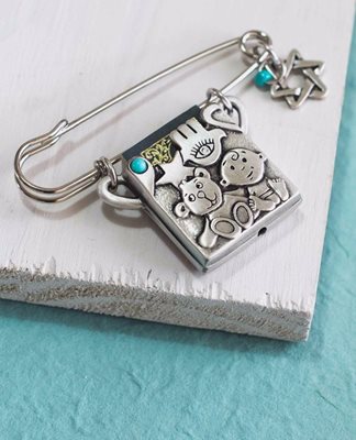 Tehillim Pendant for Stroller - Turquoise