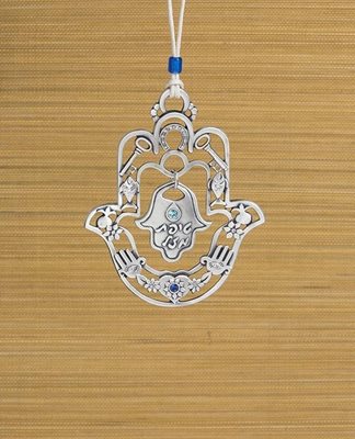 Drop of Luck Hanging Hamsa Ornament