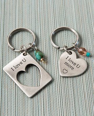 Love You More Keychain