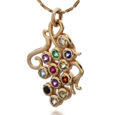 Grapes Hoshen Pendant for Protection and Abundance