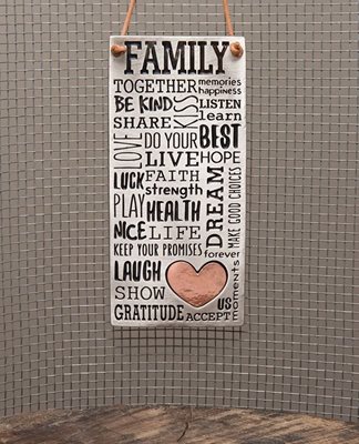 Family Dictionary Wall Pendant